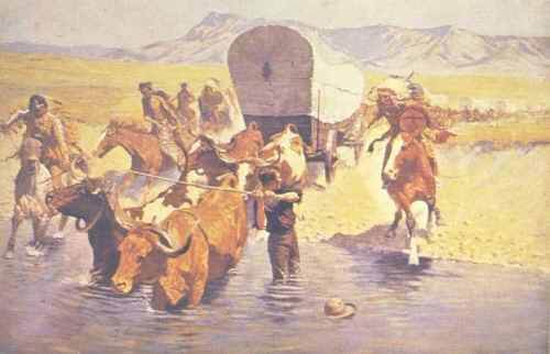 Frederick Remington The Emigrants oil painting image